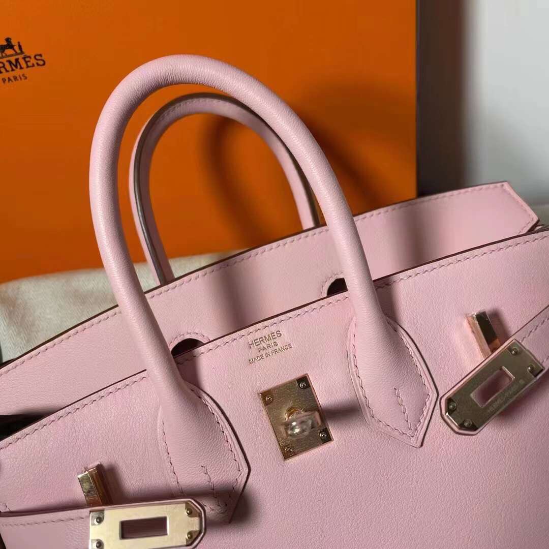 Hermes Birkin 30CM Swift Leather Handbag Pink